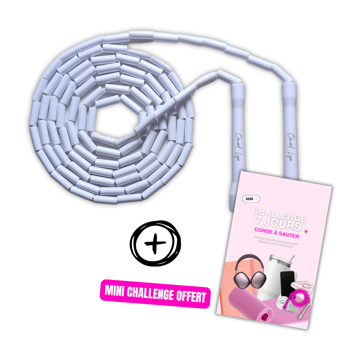 Corde à Sauter Signature Blanche ÉDITION LIMITÉE